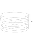 SUNPAN Corey Concrete Outdoor Round Coffee Table