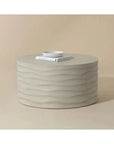 SUNPAN Corey Concrete Outdoor Round Coffee Table