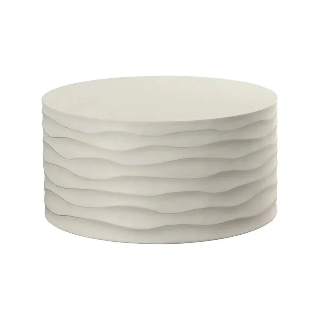 SUNPAN Corey Concrete Outdoor Round Coffee Table