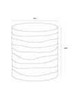 SUNPAN Corey Concrete Outdoor Round End Table