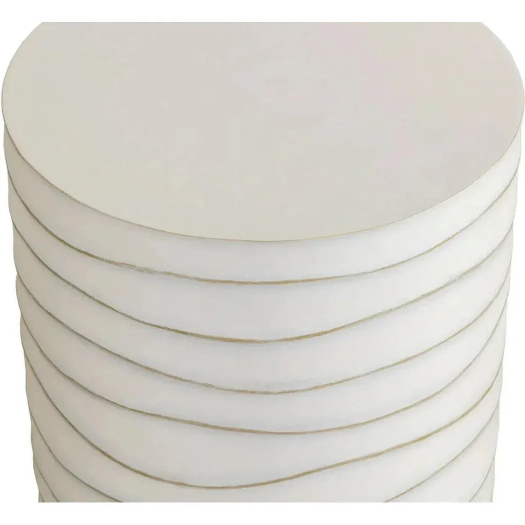 SUNPAN Corey Concrete Outdoor Round End Table