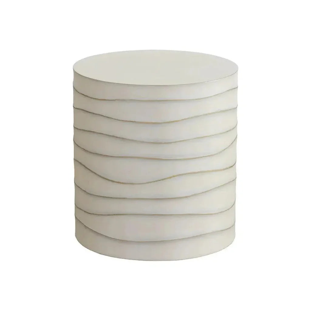 SUNPAN Corey Concrete Outdoor Round End Table