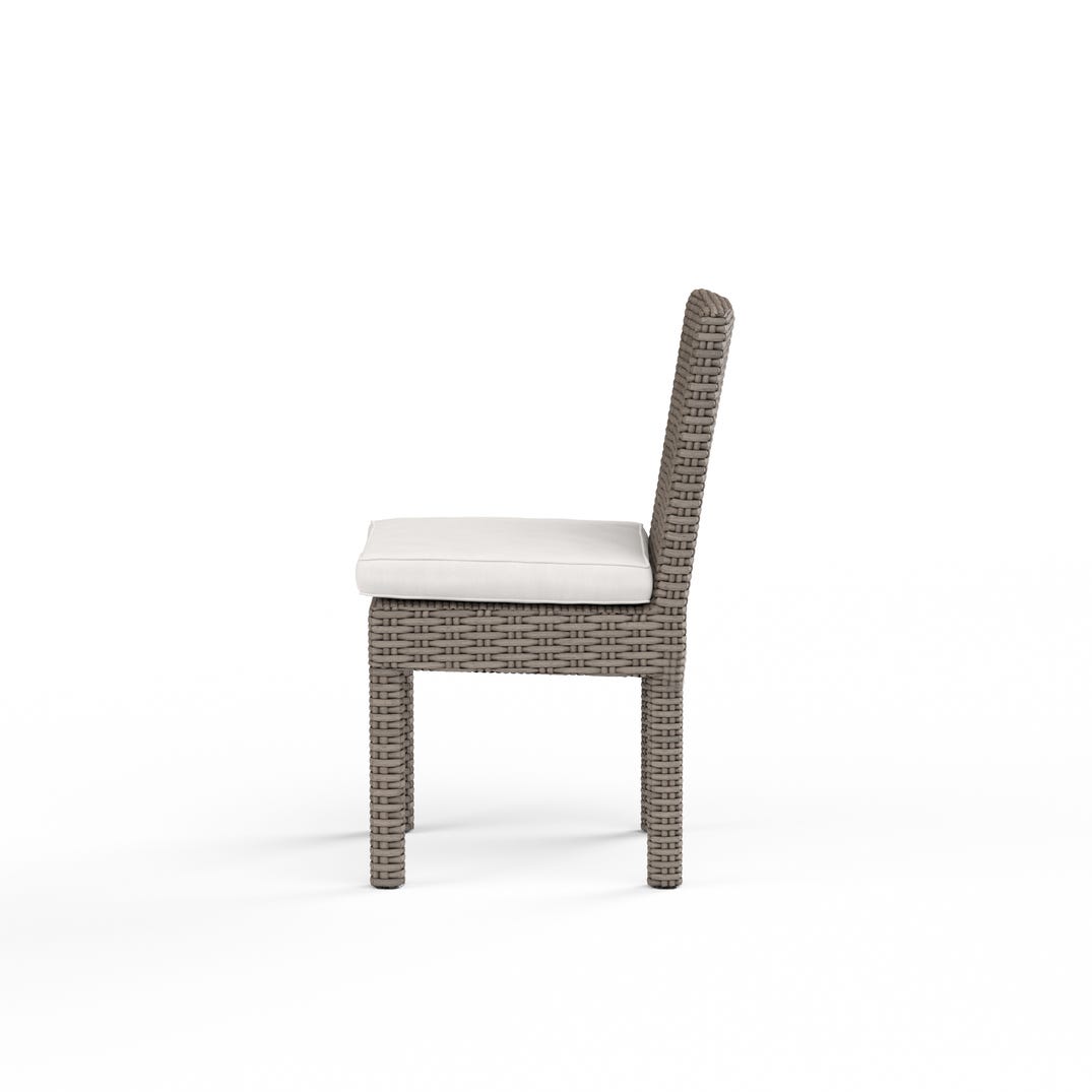Sunset West Coronado Sunbrella Armless Outdoor Dining Chair 2PC