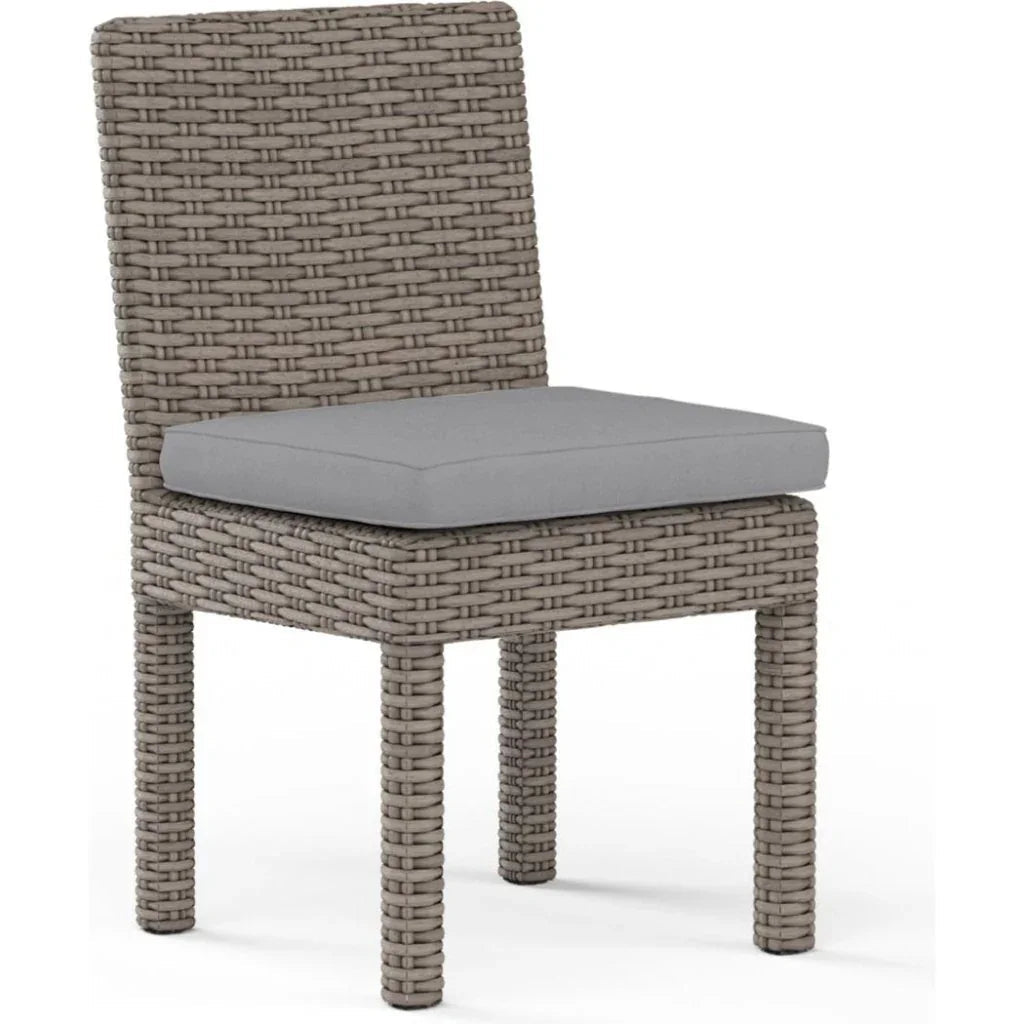 Sunset West Coronado Sunbrella Armless Outdoor Dining Chair 2PC