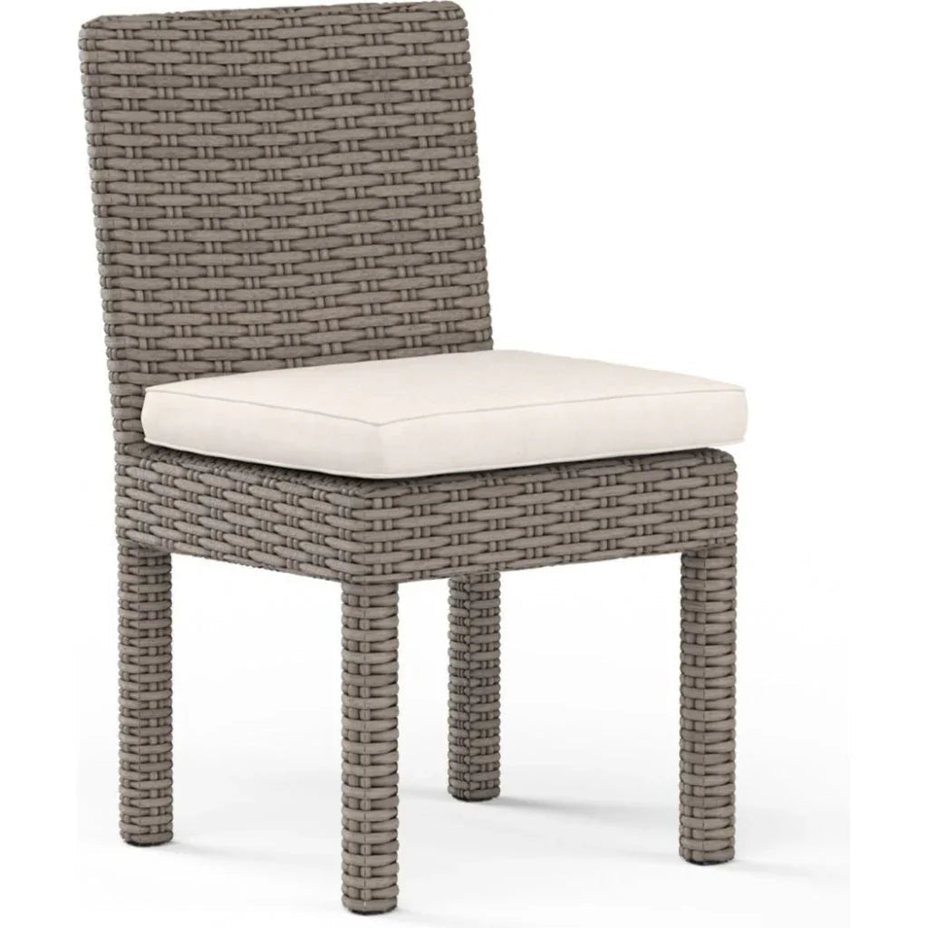 Sunset West Coronado Sunbrella Armless Outdoor Dining Chair 2PC