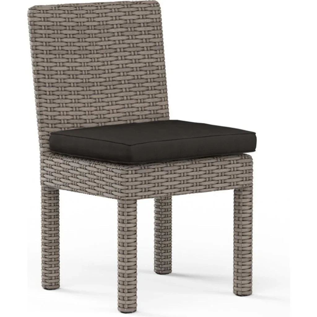 Sunset West Coronado Sunbrella Armless Outdoor Dining Chair 2PC