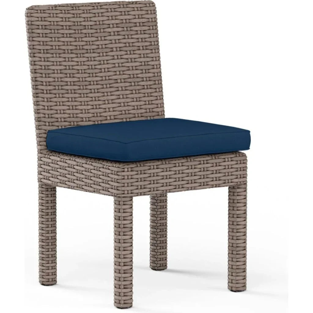 Sunset West Coronado Sunbrella Armless Outdoor Dining Chair 2PC