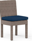 Sunset West Coronado Sunbrella Armless Outdoor Dining Chair 2PC