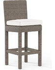 Coronado Sunbrella Outdoor Barstool-Outdoor Bar Stools-Sunset West-Canvas Natural-LOOMLAN