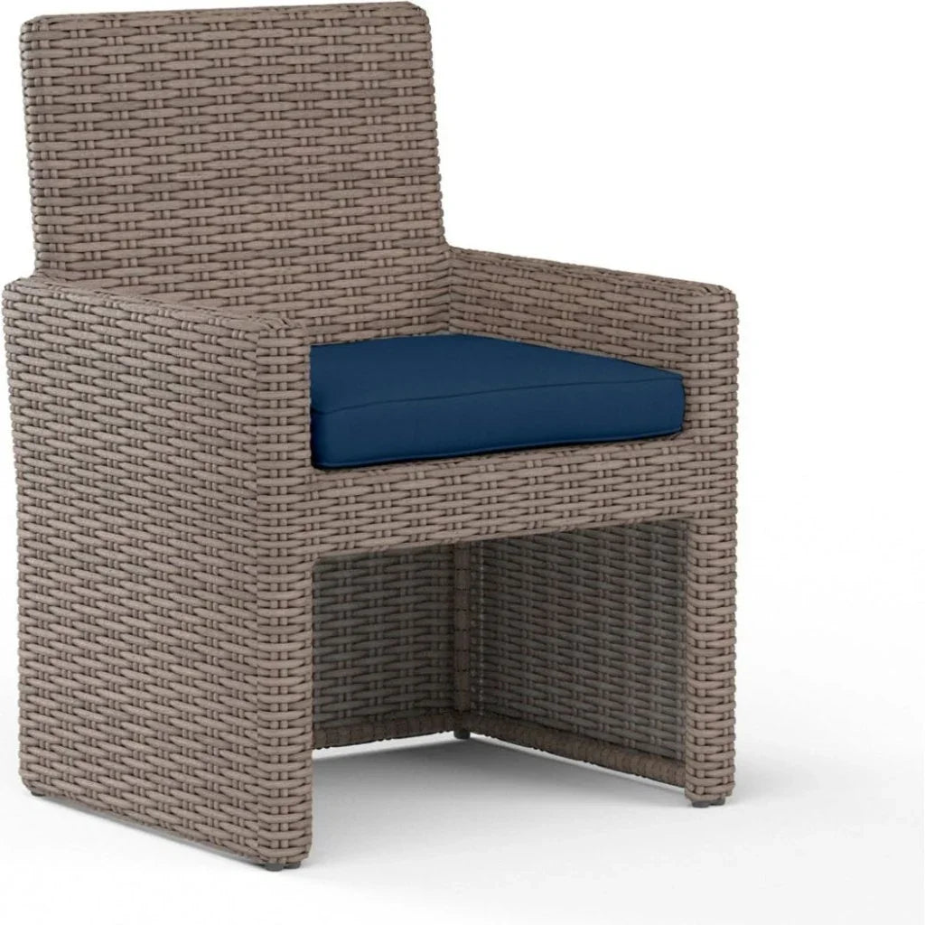 Sunset West Coronado Sunbrella Outdoor Dining Chair 2PC