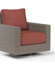 Coronado Sunbrella Swivel Outdoor Rocker-Outdoor Accent Chairs-Sunset West-Canvas Henna-LOOMLAN