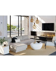 SUNPAN Corvo Concrete Outdoor Geometric Coffee Table