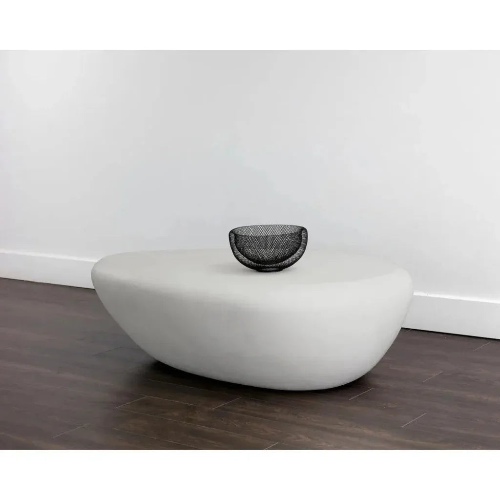 SUNPAN Corvo Concrete Outdoor Geometric Coffee Table