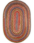 Rhody Rug Country Jewel Braided Oval Reversible Outdoor Area Rugs