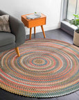 Rhody Rug Country Jewel Braided Round Reversible Outdoor Area Rugs
