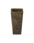 Emissary Crisco Square Bubble Yellow Tall Outdoor Planter