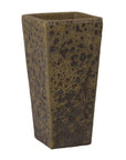 Emissary Crisco Square Bubble Yellow Tall Outdoor Planter