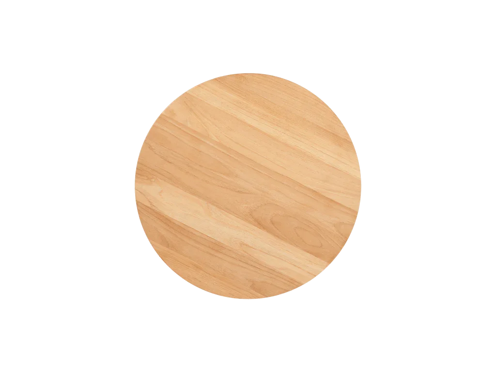 HiTeak Cross Legs Nesting Teak Patio Side Table