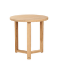 HiTeak Cross Legs Nesting Teak Patio Side Table