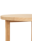 HiTeak Cross Legs Nesting Teak Patio Side Table