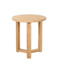 HiTeak Cross Legs Nesting Teak Patio Side Table