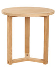 HiTeak Cross Legs Nesting Teak Patio Side Table