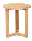 HiTeak Cross Legs Nesting Teak Patio Side Table