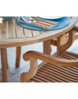 HiTeak Curtis 47.25-inch Round Outdoor Dining Table