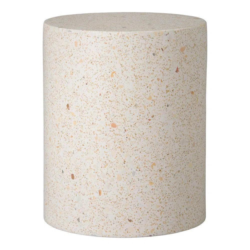 Emissary Cylinder 18 in.Terrazzo Garden Stool