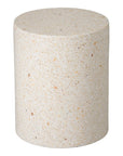 Cylinder 18 in.Terrazzo Garden Stool-Outdoor Stools-Emissary-LOOMLAN