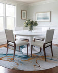 LOOMLAN Rugs Daeanor Blue Washable Indoor-Outdoor Rug