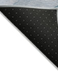 LOOMLAN Rugs Daeanor Blue Washable Indoor-Outdoor Rug