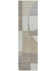 LOOMLAN Rugs Daeel Brown Washable Indoor-Outdoor Rug