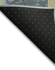 LOOMLAN Rugs Daeel Gray Washable Indoor-Outdoor Rug