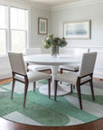 LOOMLAN Rugs Daeel Green Washable Indoor-Outdoor Rug