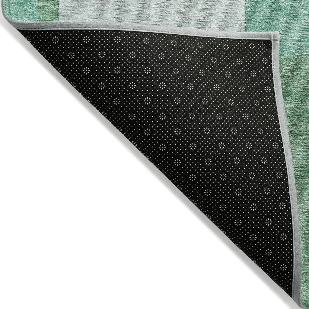 LOOMLAN Rugs Daeel Green Washable Indoor-Outdoor Rug