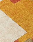 LOOMLAN Rugs Daeel Orange Washable Indoor-Outdoor Rug