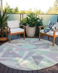 LOOMLAN Rugs Daeir Lilac Washable Indoor-Outdoor Rug