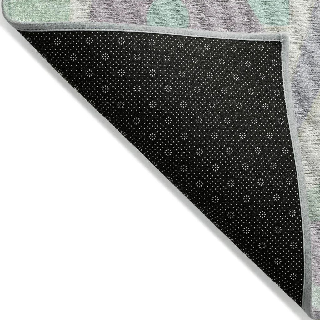 LOOMLAN Rugs Daeir Lilac Washable Indoor-Outdoor Rug