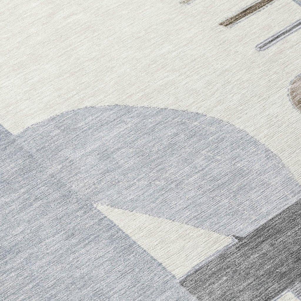 LOOMLAN Rugs Daeira Brown Washable Indoor-Outdoor Rug