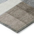 LOOMLAN Rugs Daeira Brown Washable Indoor-Outdoor Rug