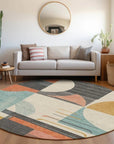 LOOMLAN Rugs Daeira Gray Washable Indoor-Outdoor Rug