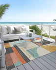 LOOMLAN Rugs Daeira Gray Washable Indoor-Outdoor Rug