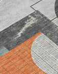 LOOMLAN Rugs Daeon Gray Washable Indoor-Outdoor Rug