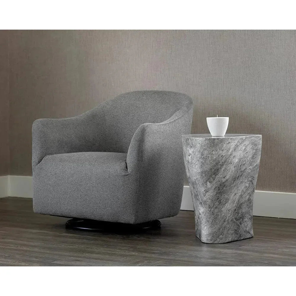 SUNPAN Dali Concrete Outdoor Geometric End Table