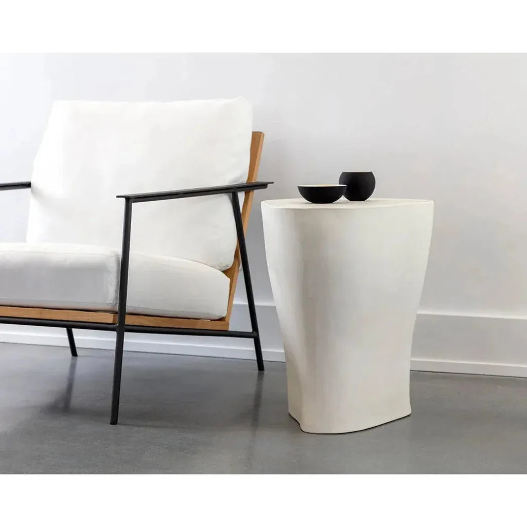 SUNPAN Dali Concrete Outdoor Geometric End Table