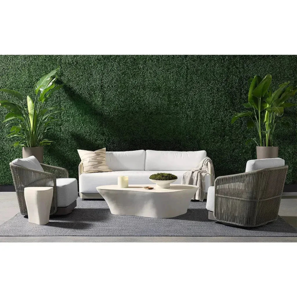 SUNPAN Dali Concrete Outdoor Geometric End Table