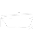 SUNPAN Dali White Outdoor Geometric Coffee Table
