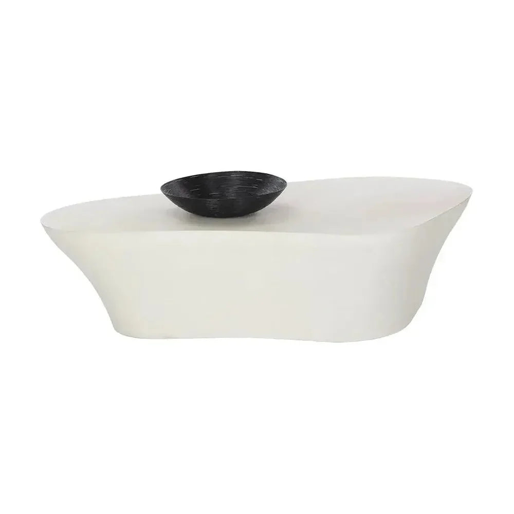 SUNPAN Dali White Outdoor Geometric Coffee Table