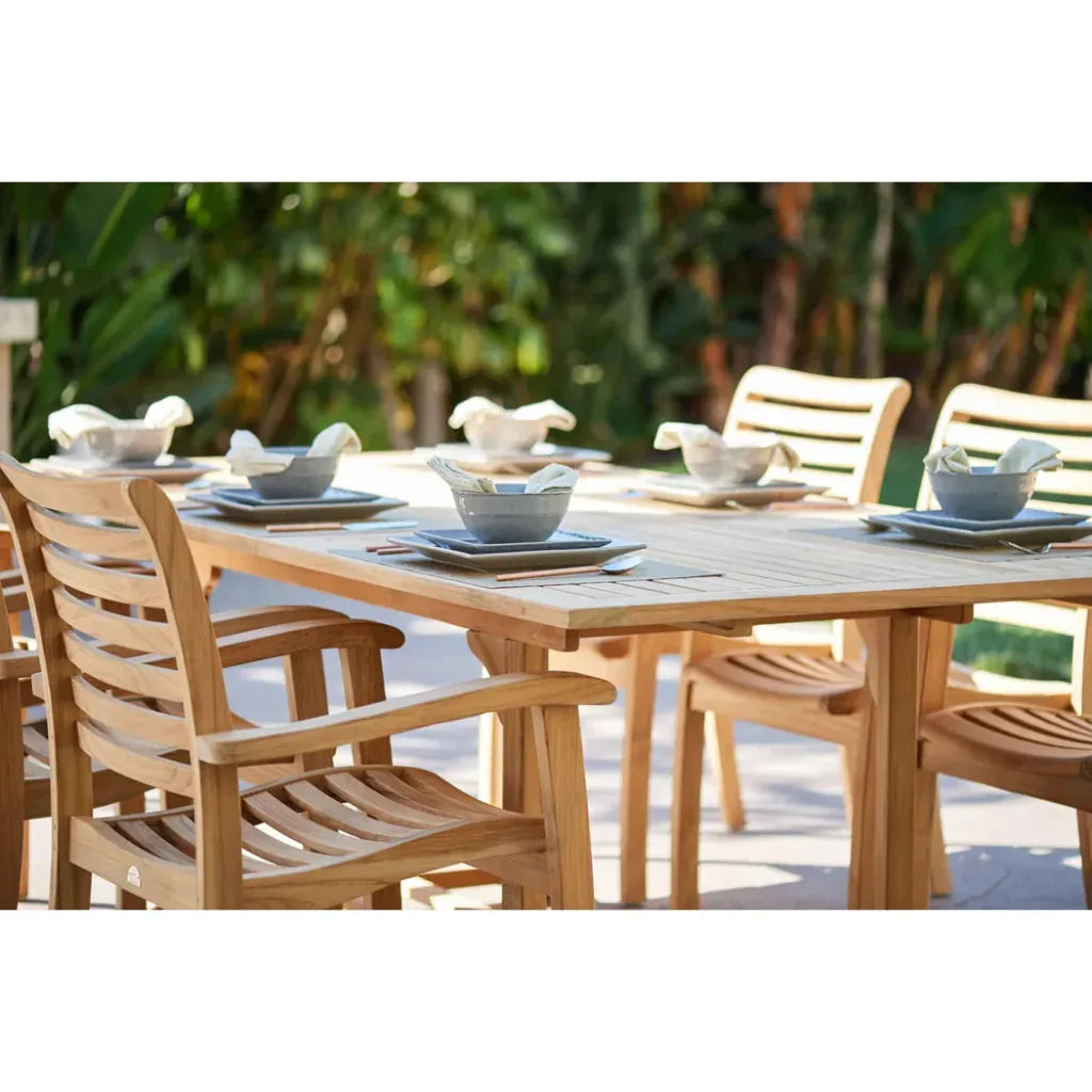 HiTeak Dalton Rectangular Extandable Outdoor Dining Table